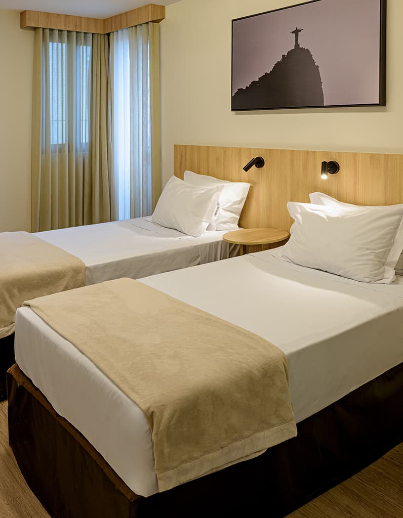 Superior duas camas de solteiro