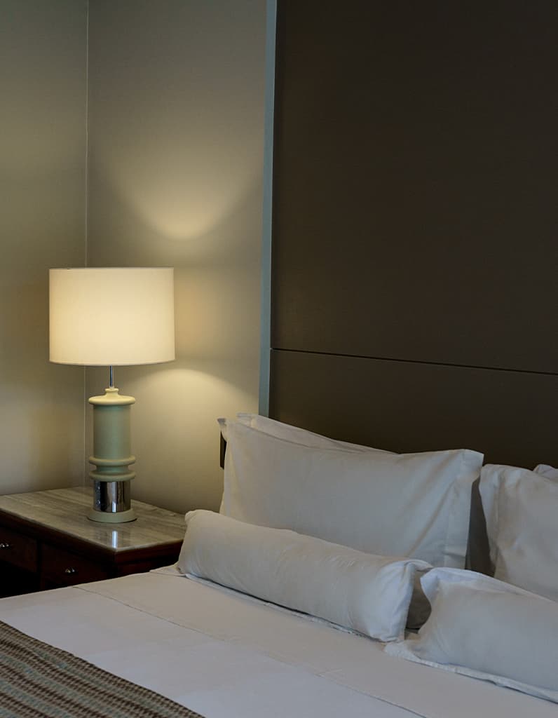 Superior vista piscina - uma cama de casal